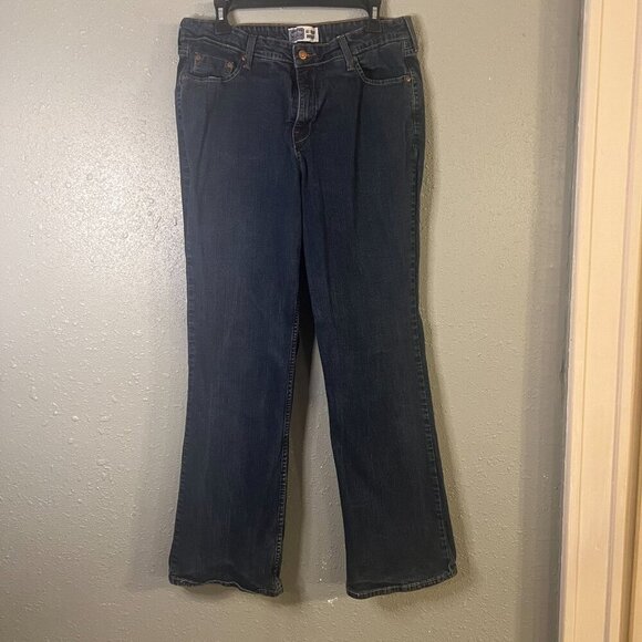 Levi Strauss & Co Signature At Waist Bootcut Misses 16 Medium Dark Wash - Picture 1 of 10